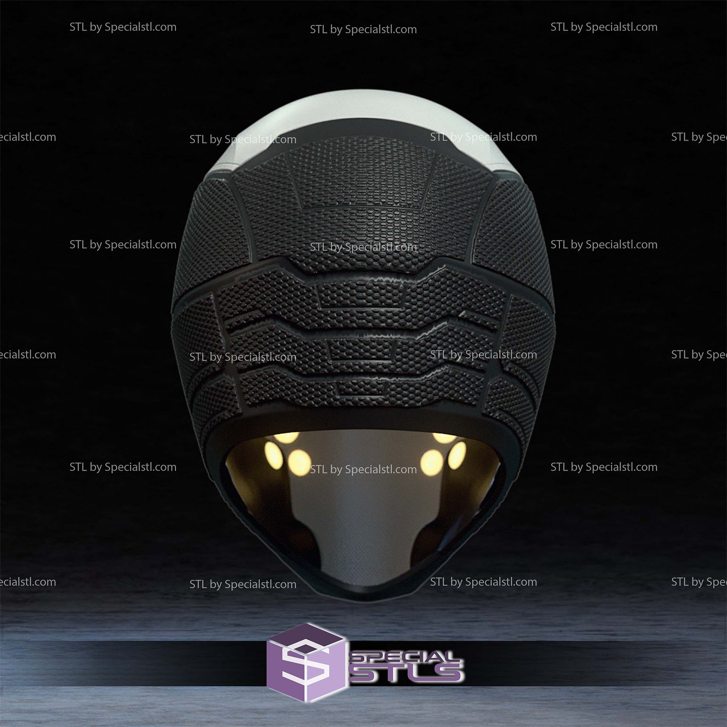 Cosplay STL Files Ghost Marvel Helmet 3D Model — view 3