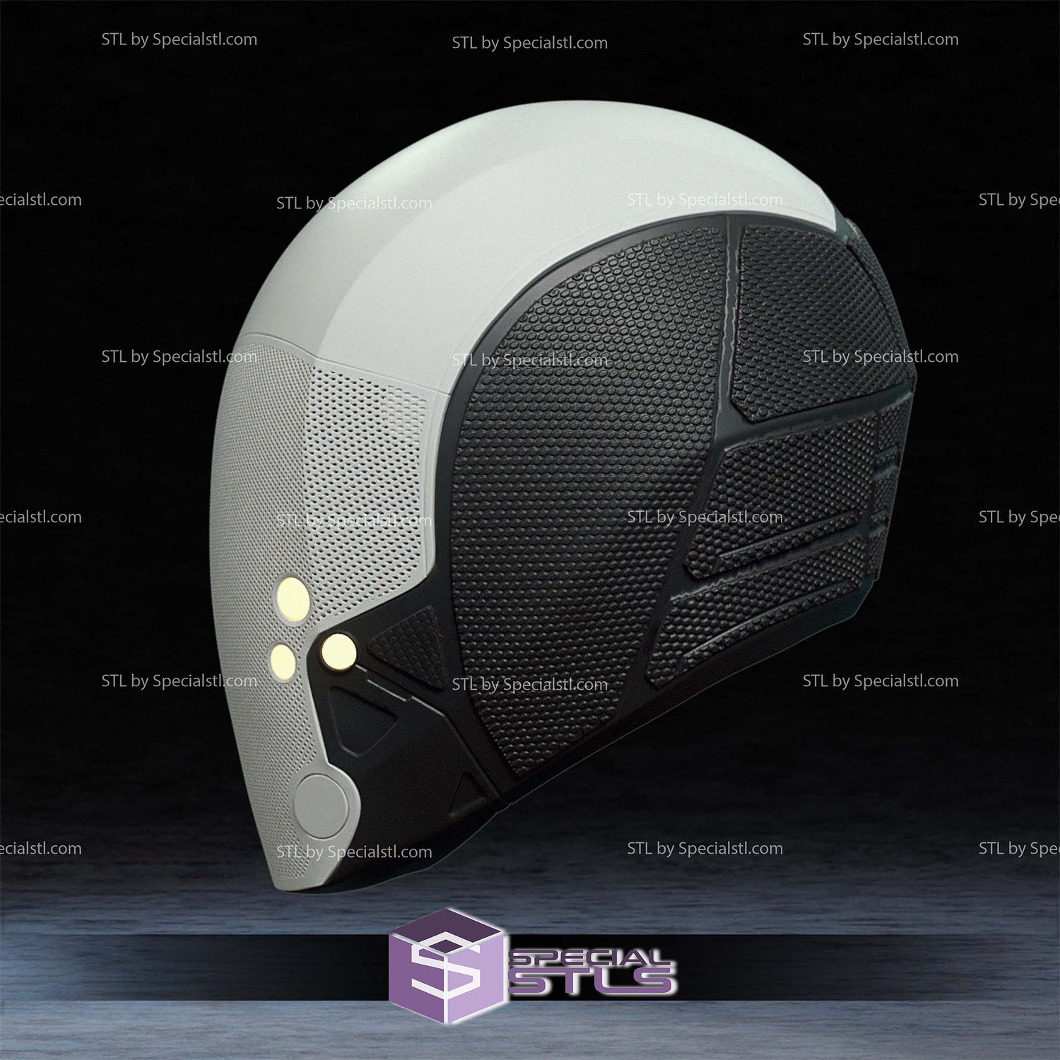 Cosplay STL Files Ghost Marvel Helmet 3D Model — view 4