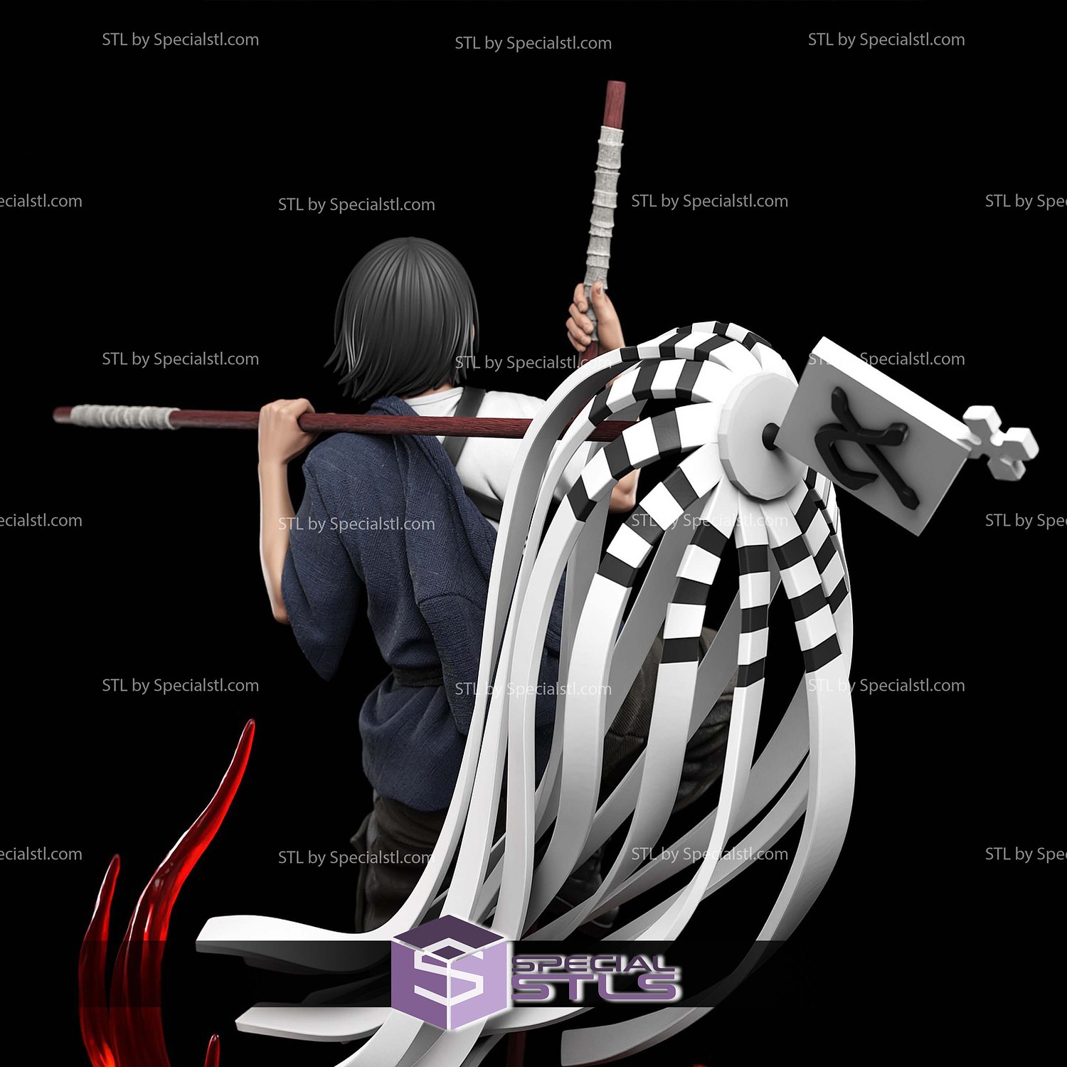 Benimaru Shinmon Fire Force 3D Printer Files STL Model — view 5