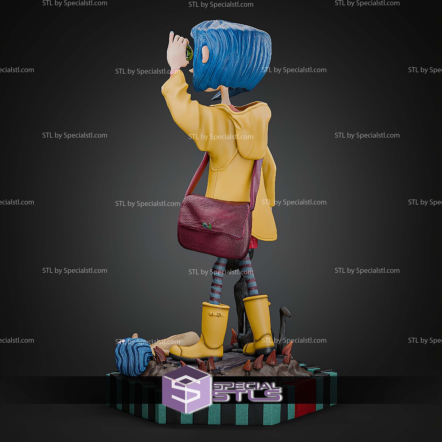 Coraline 2009 300mm STL Files 3D Model — view 3