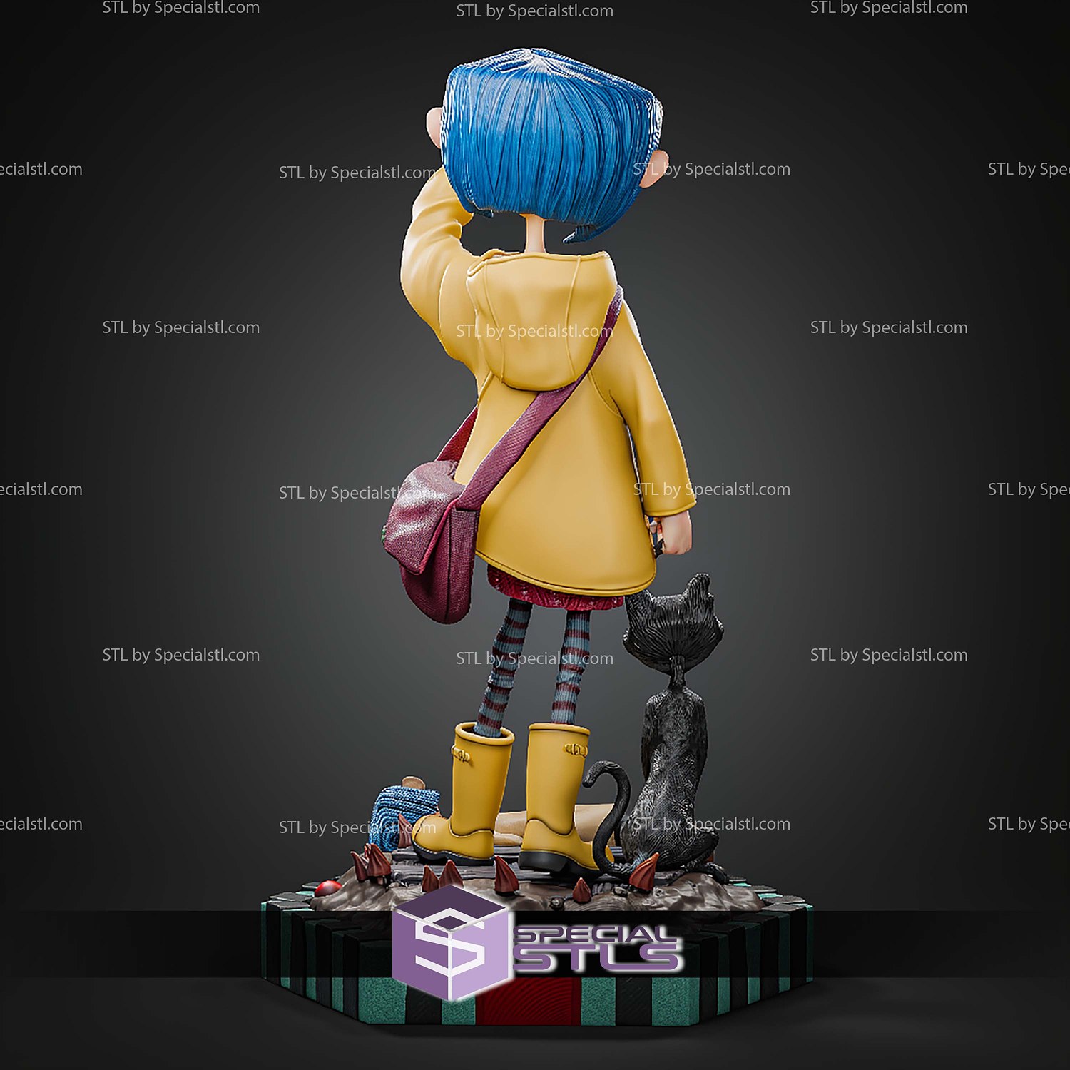 Coraline 2009 300mm STL Files 3D Model — view 7