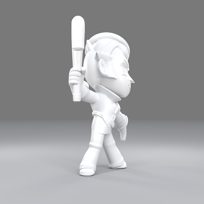 Gray Original - Brawl Stars 3D 3MF Model — view 5