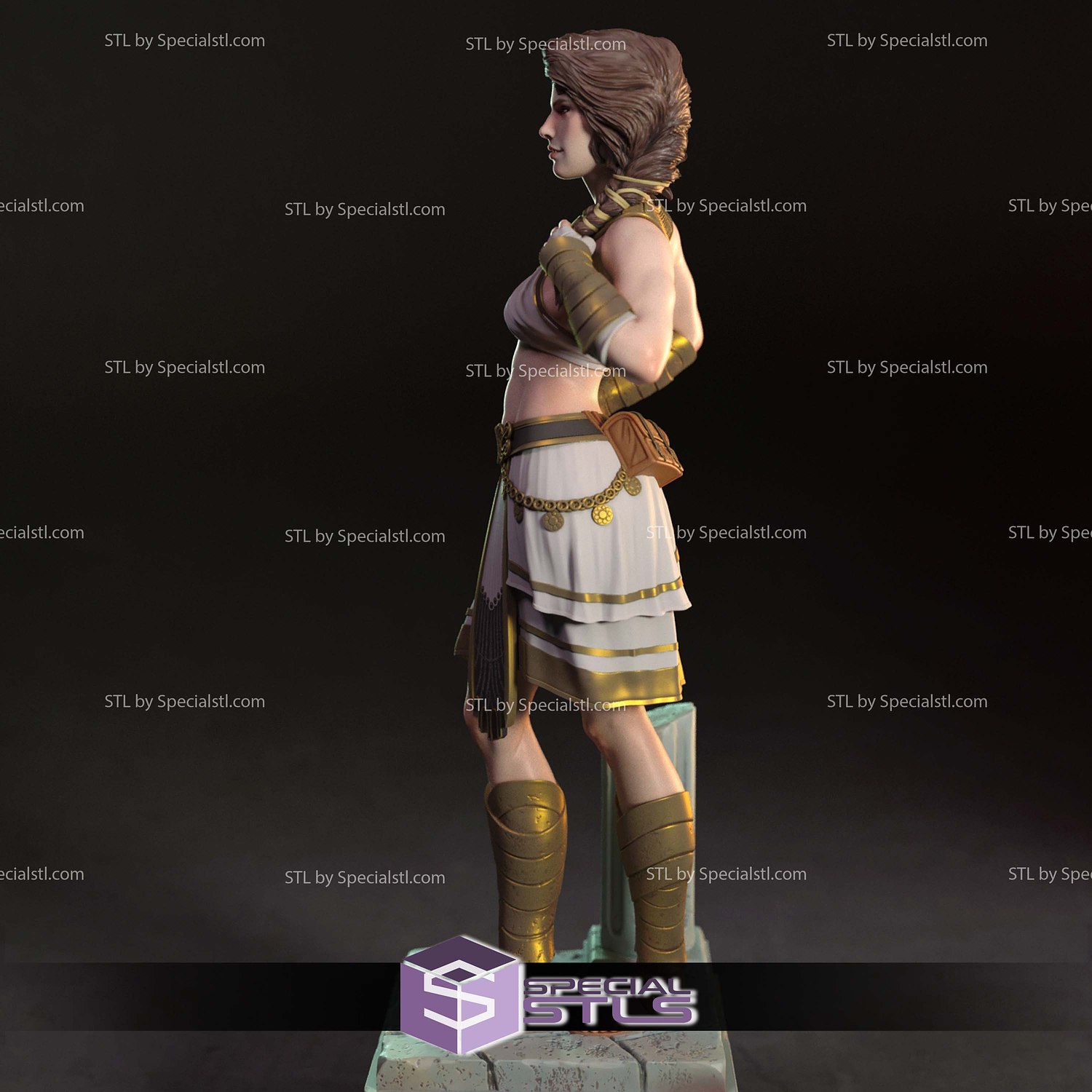 Kassandra Assassin Creed STL Files 3D Model — view 5