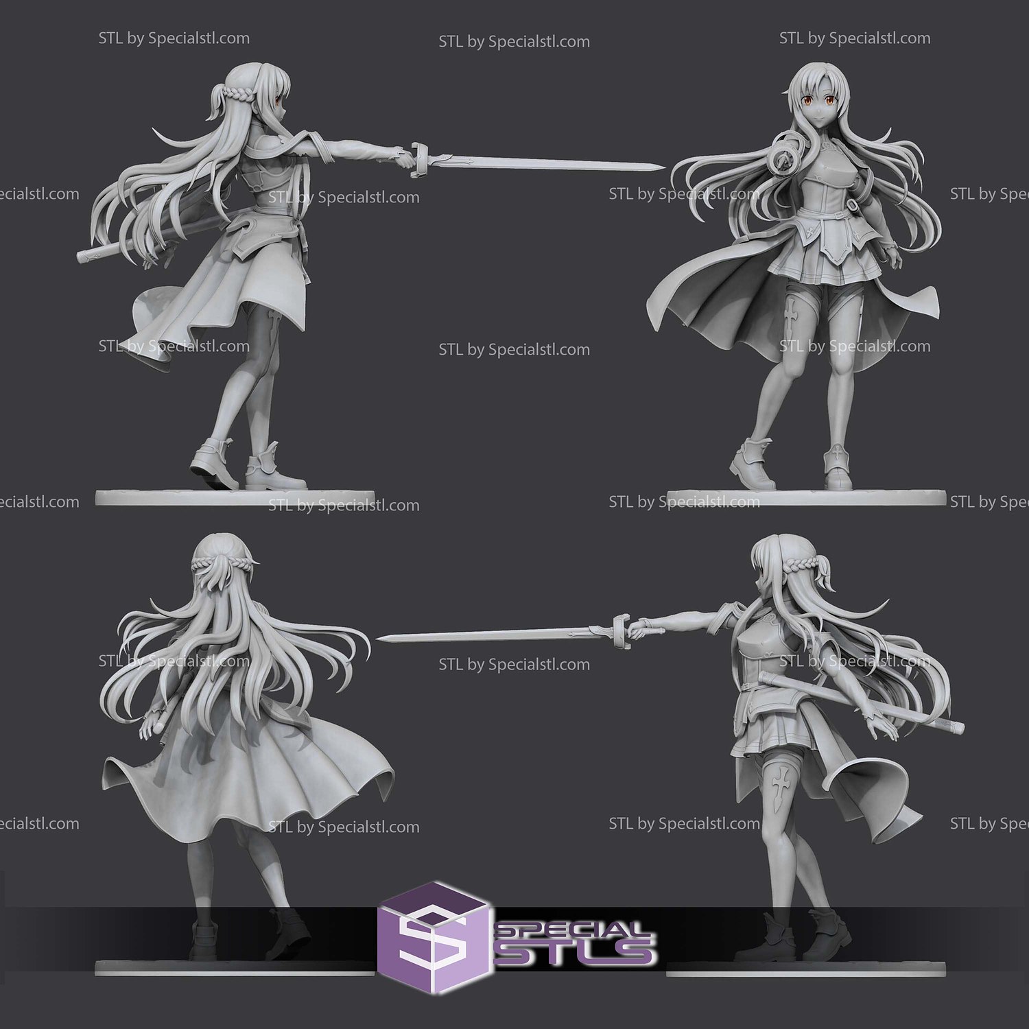 Asuna Yuuki 188mm STL Files 3D Model — view 2