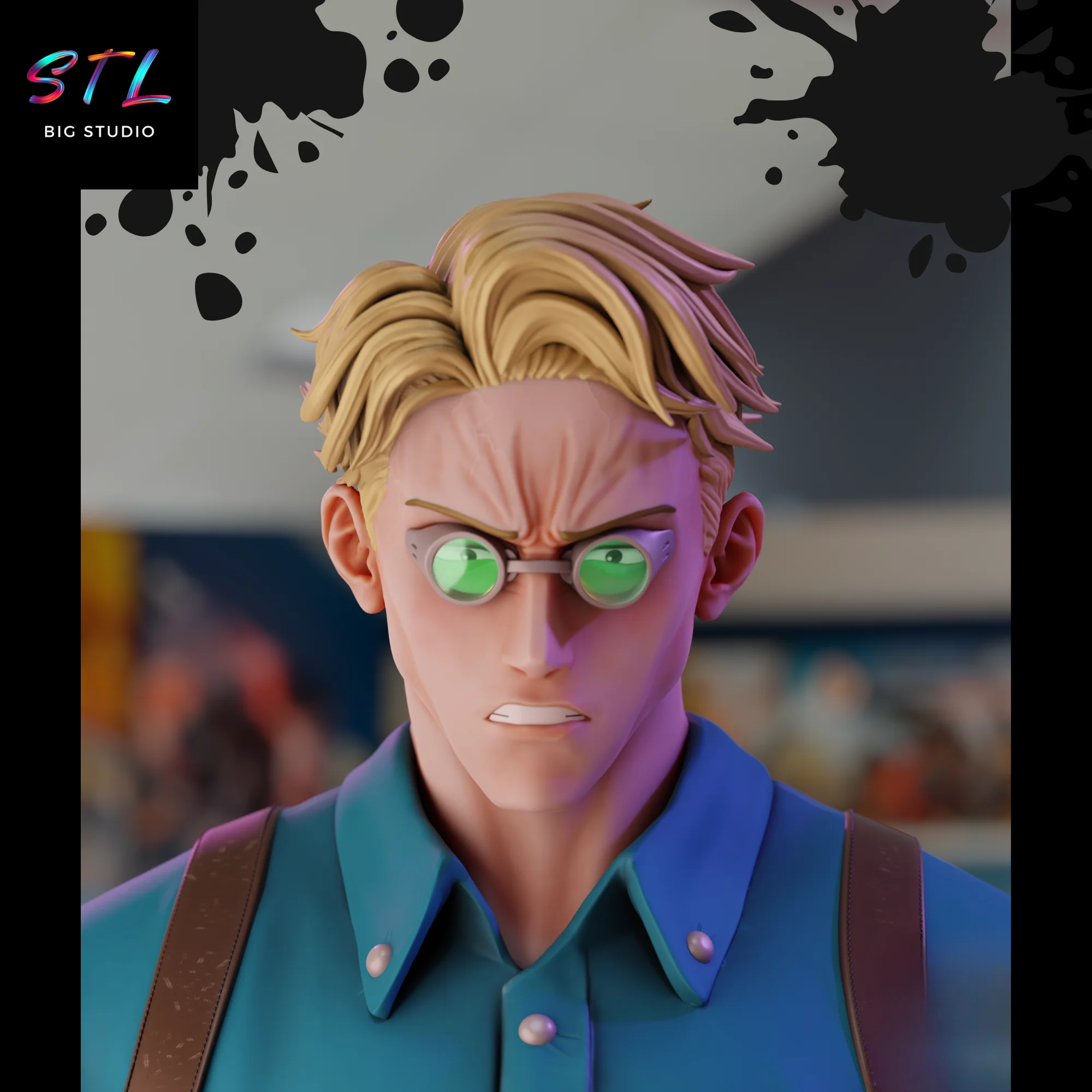 Kento Nanami vs Shigemo STL for 3D Printing | Jujutsu Kaisen Model — view 5