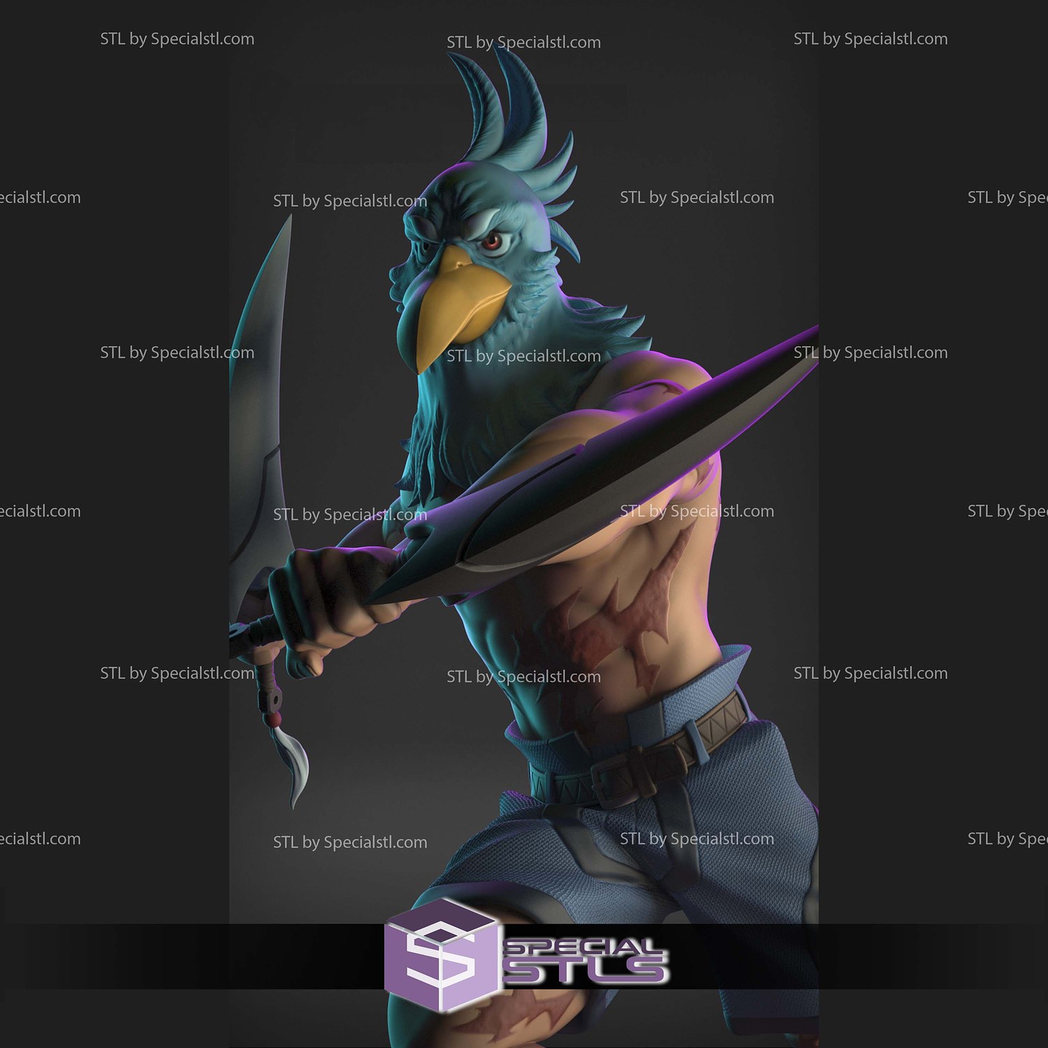 Shangri la Frontier Sunraku V2 STL Files 3D Model — view 2