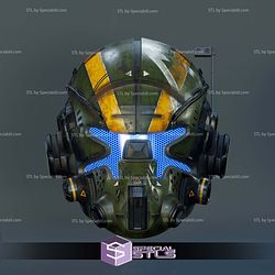 Cosplay STL Files Jack Cooper Titanfall Helmet 3D Model