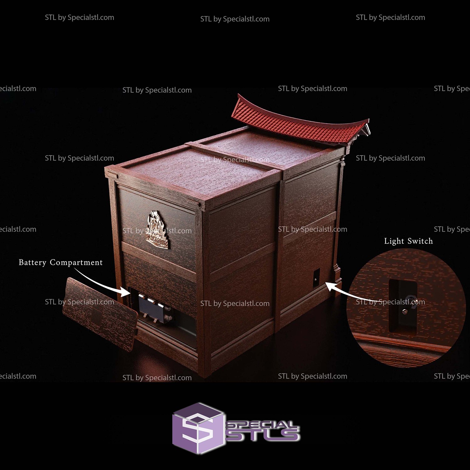 Gashadokuro Book Nook 3D Printer Files STL Model — view 4