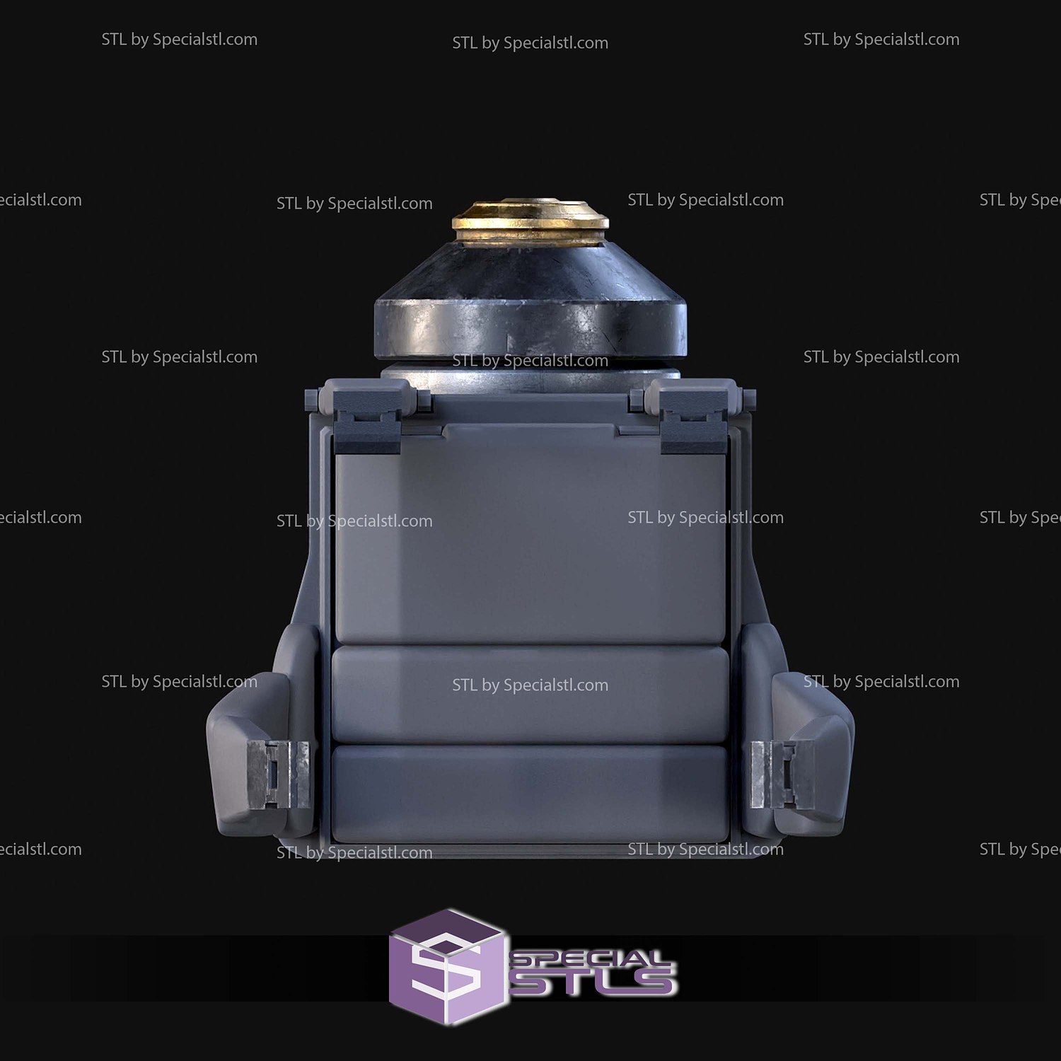 Cosplay STL Files Helldivers 2 Hellbomb Backpack 3D Model — view 4
