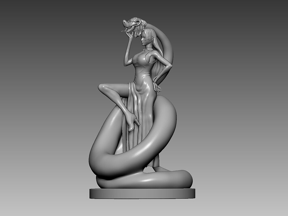 Boa Hancock 3D STL Model — view 2