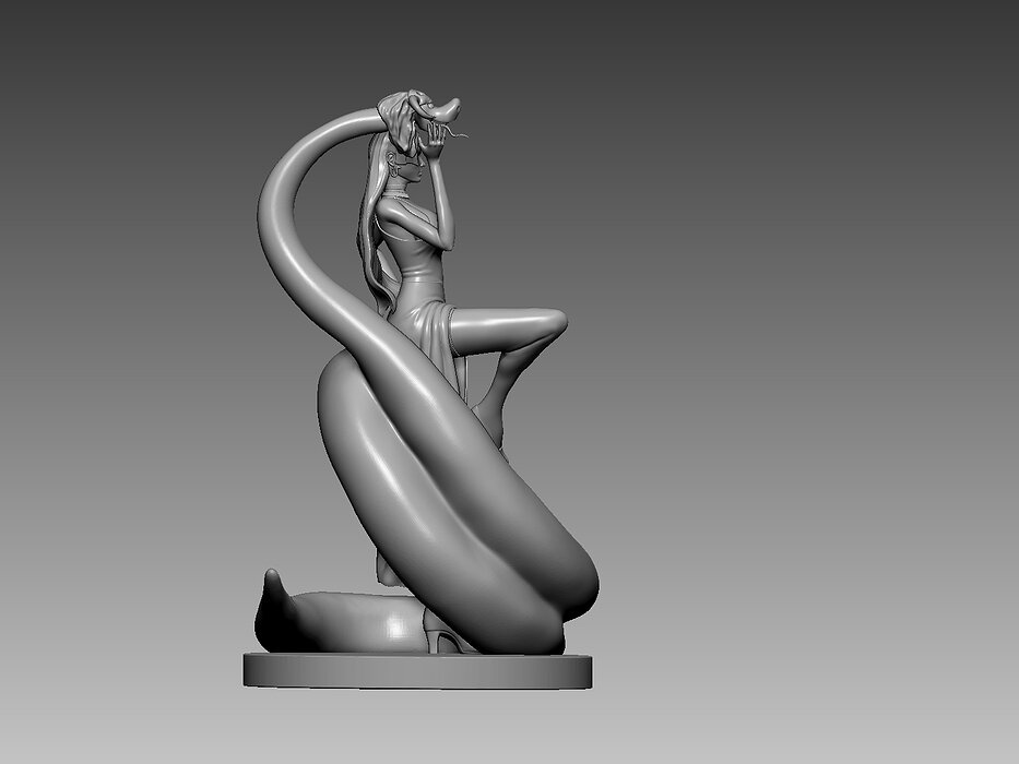 Boa Hancock 3D STL Model — view 3