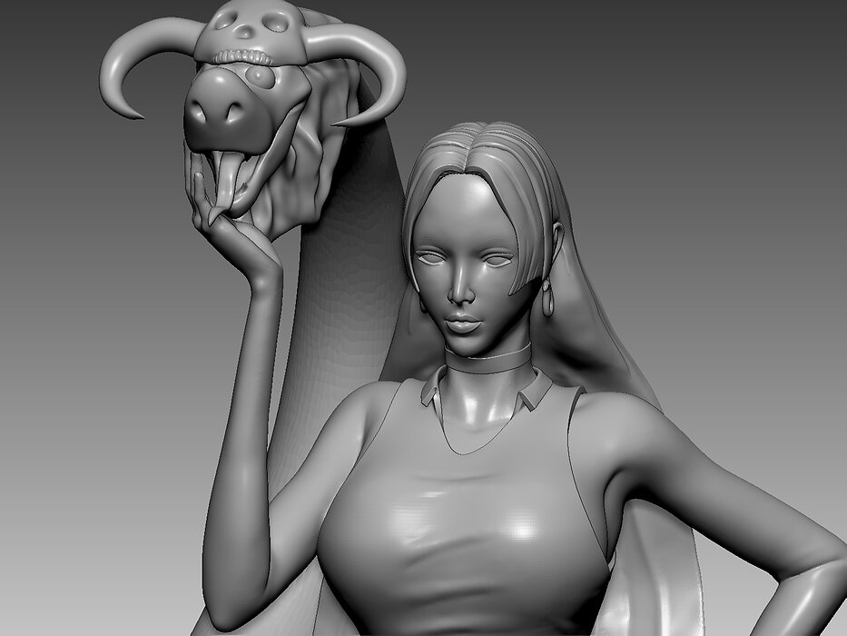 Boa Hancock 3D STL Model — view 4
