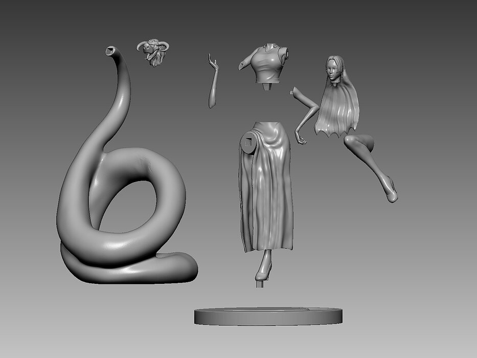 Boa Hancock 3D STL Model — view 8