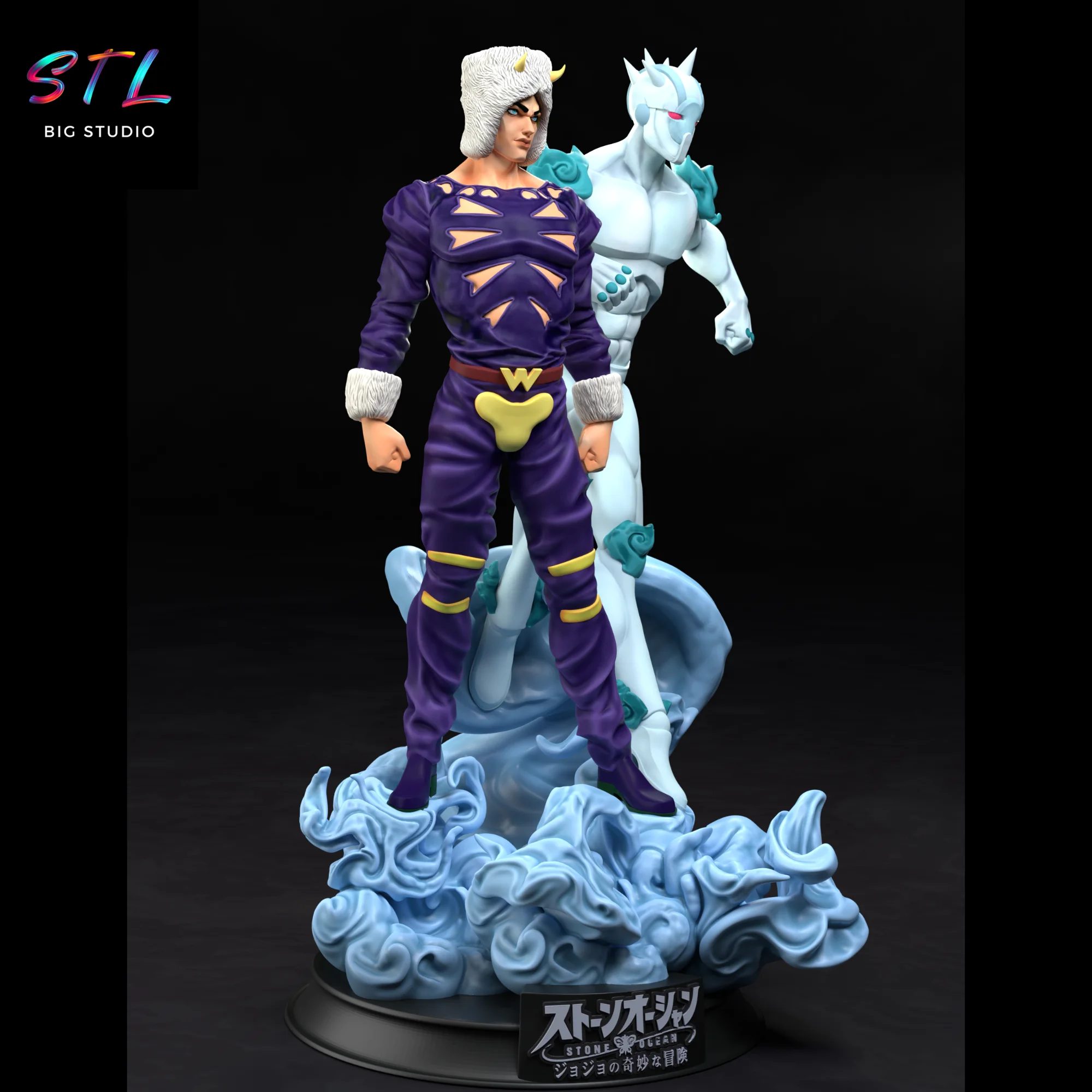 Weather Report STL | JoJo’s Bizarre Adventure | 3D Printable Figure Model — view 3