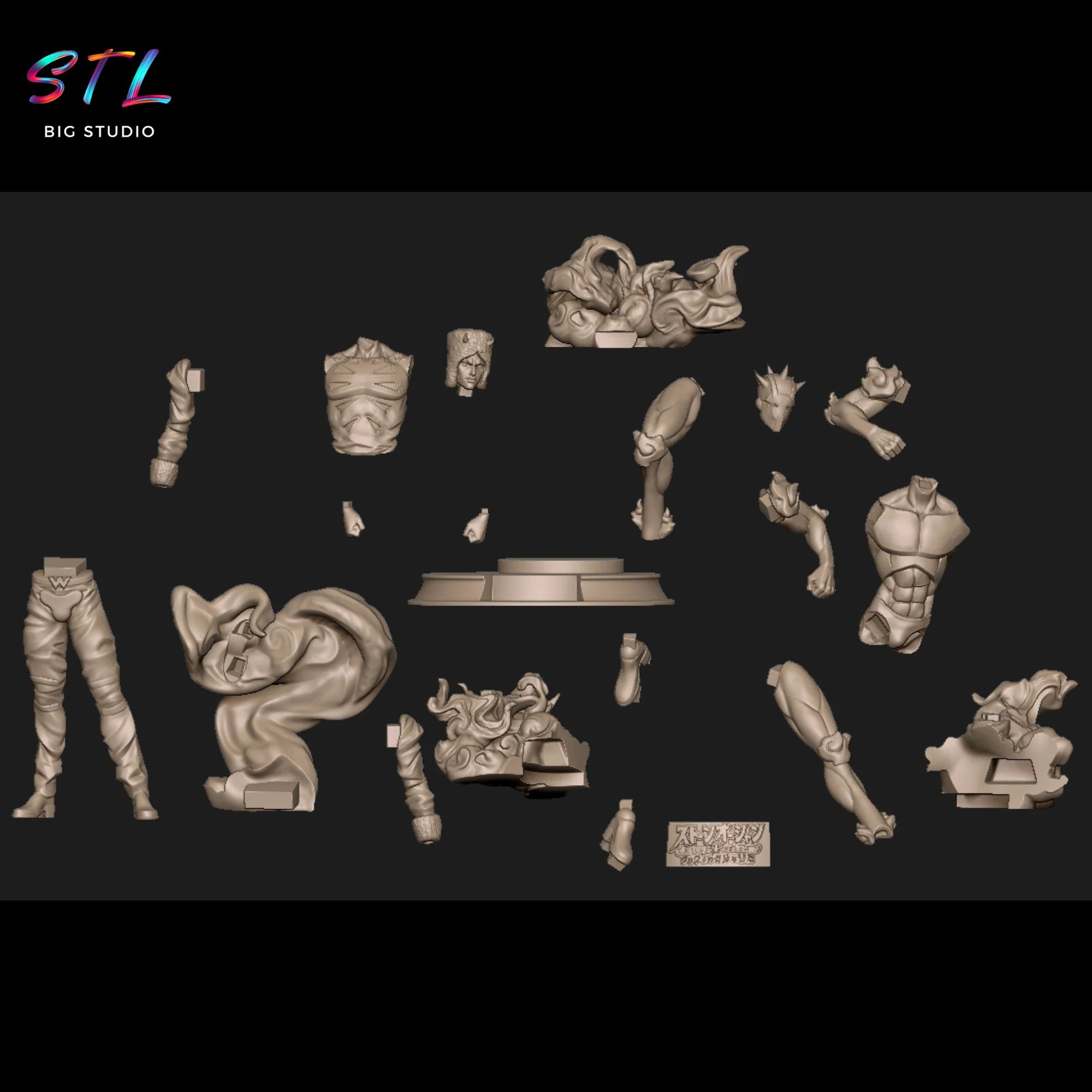 Weather Report STL | JoJo’s Bizarre Adventure | 3D Printable Figure Model — view 7
