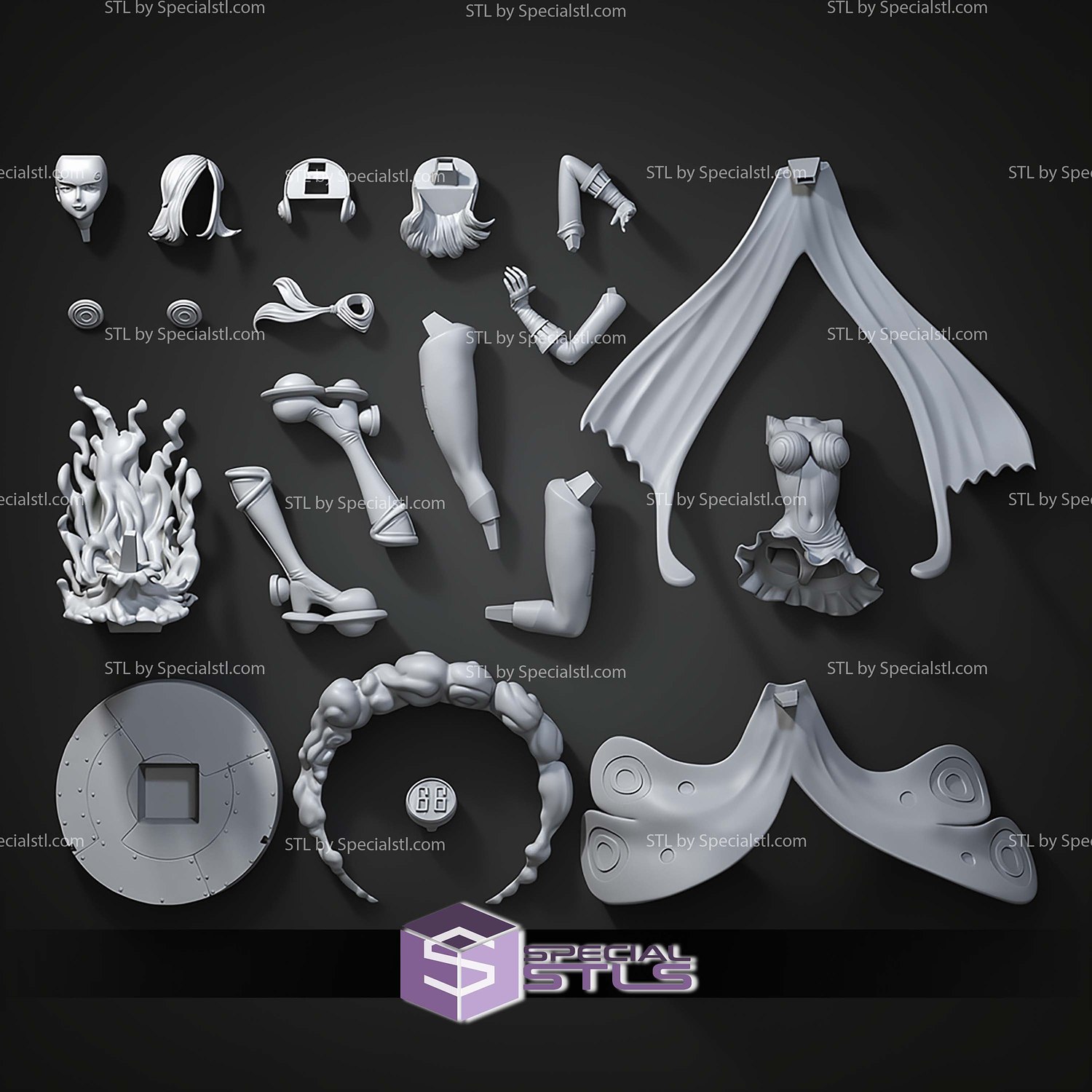 Vinsmoke Reiju One Piece STL Files 3D Model — view 3