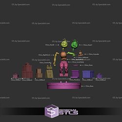 Five Nights at Freddy Chica V2 3D Printer Files STL Model