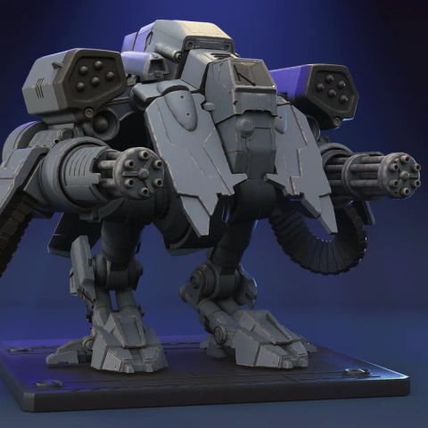 Viking Terran 3D Printing Model | Assembly + Active STL Model