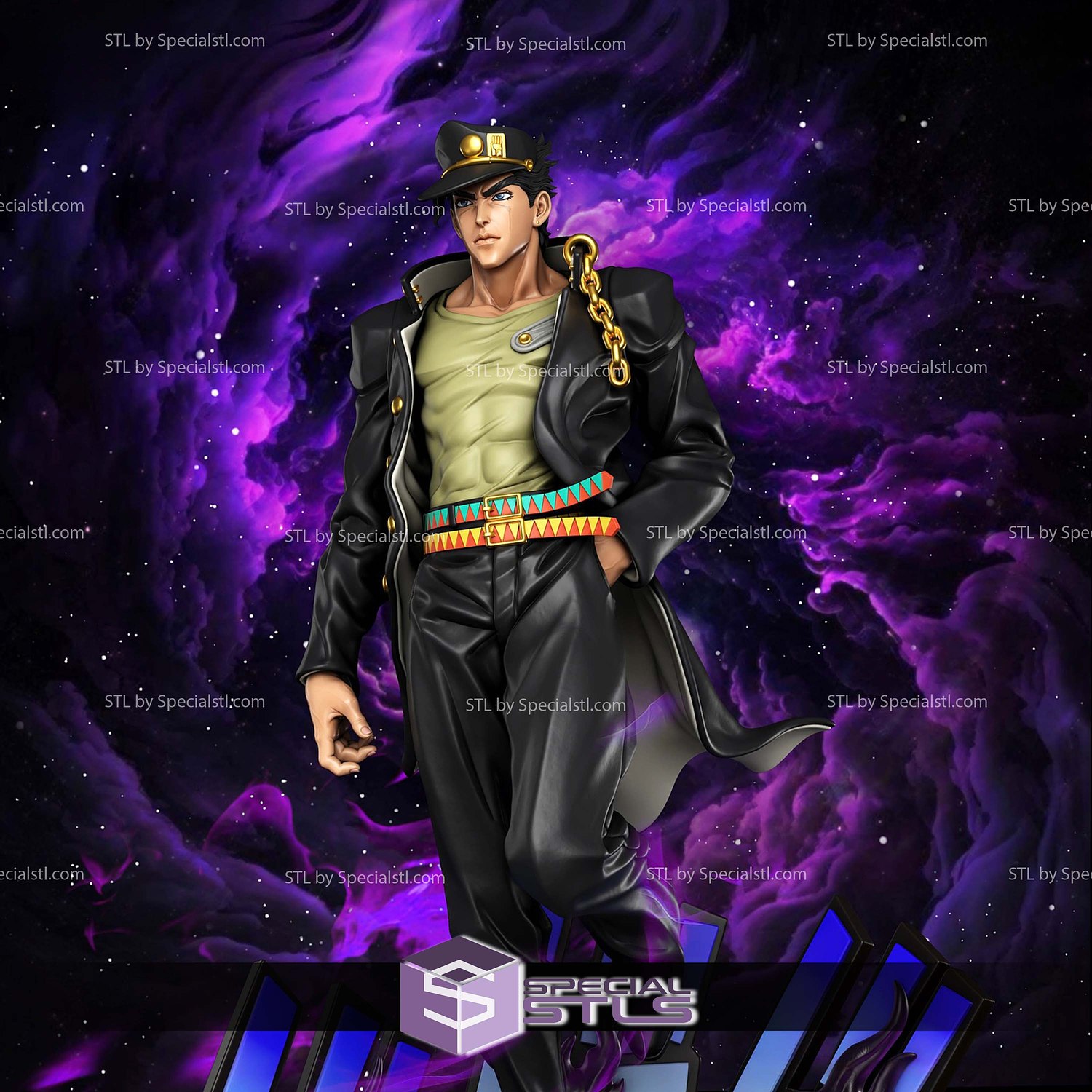 Jotaro Kujo Walking 3D Printer Files STL Model — view 2