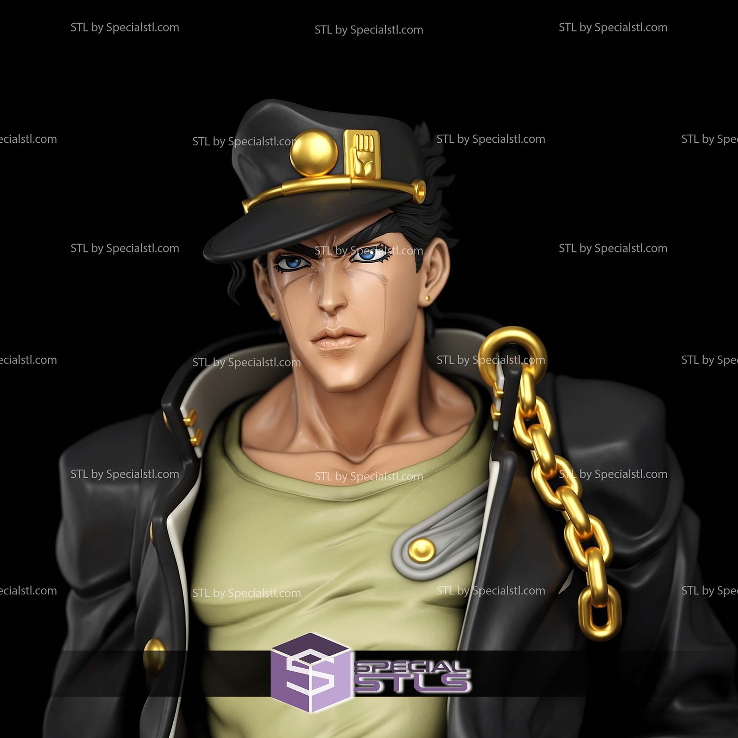 Jotaro Kujo Walking 3D Printer Files STL Model — view 3