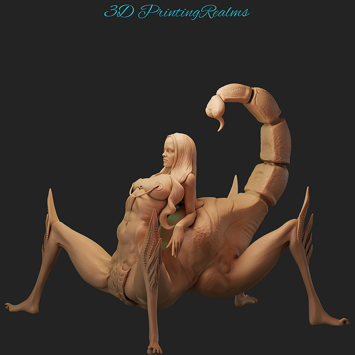 Scorpion Queen  NERISSA 3D STL Model — view 2