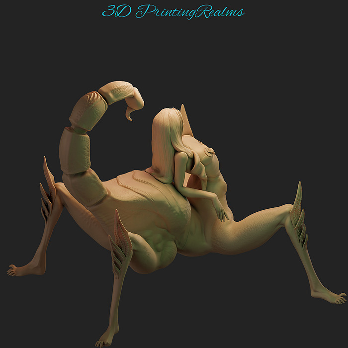 Scorpion Queen  NERISSA 3D STL Model — view 4
