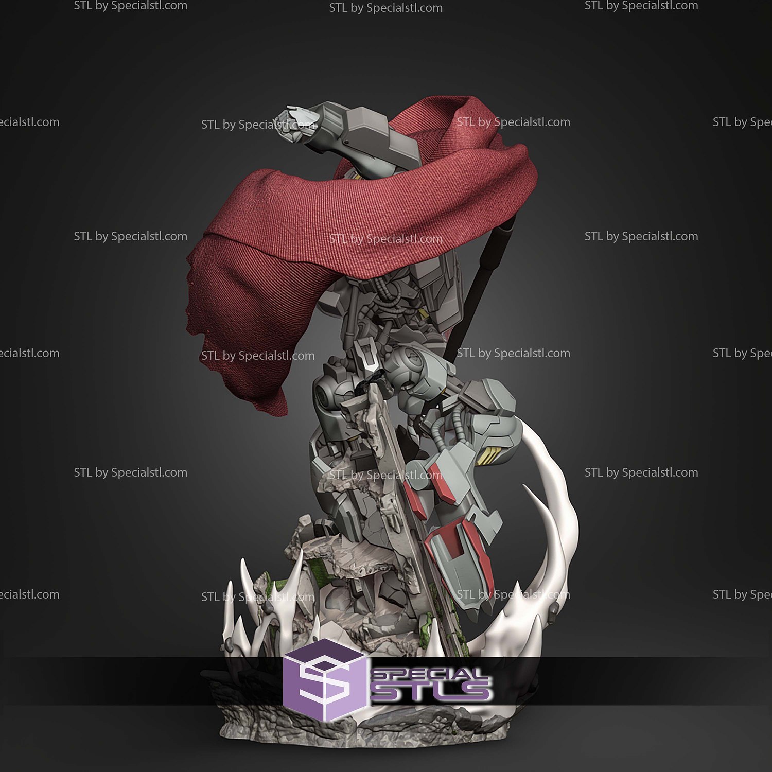 Barbatos Gundam 218mm STL Files 3D Model — view 3