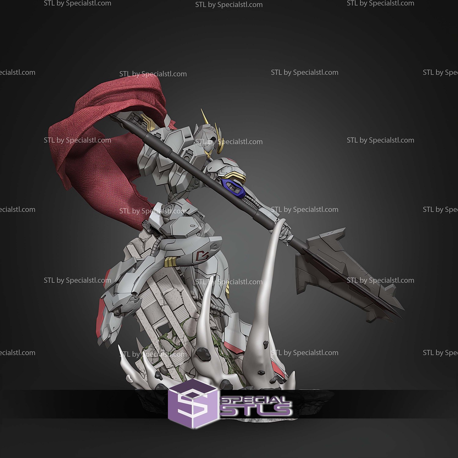 Barbatos Gundam 218mm STL Files 3D Model — view 5