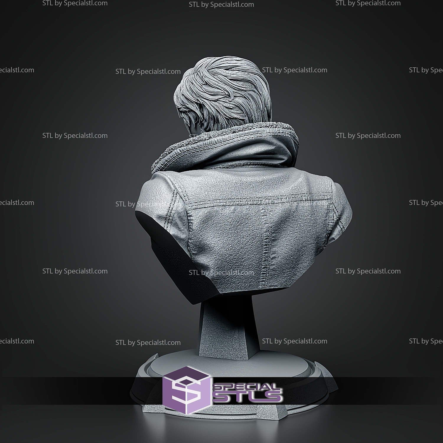 Leon Resident Evil Requiem Bust 135mm STL Files 3D Model — view 7
