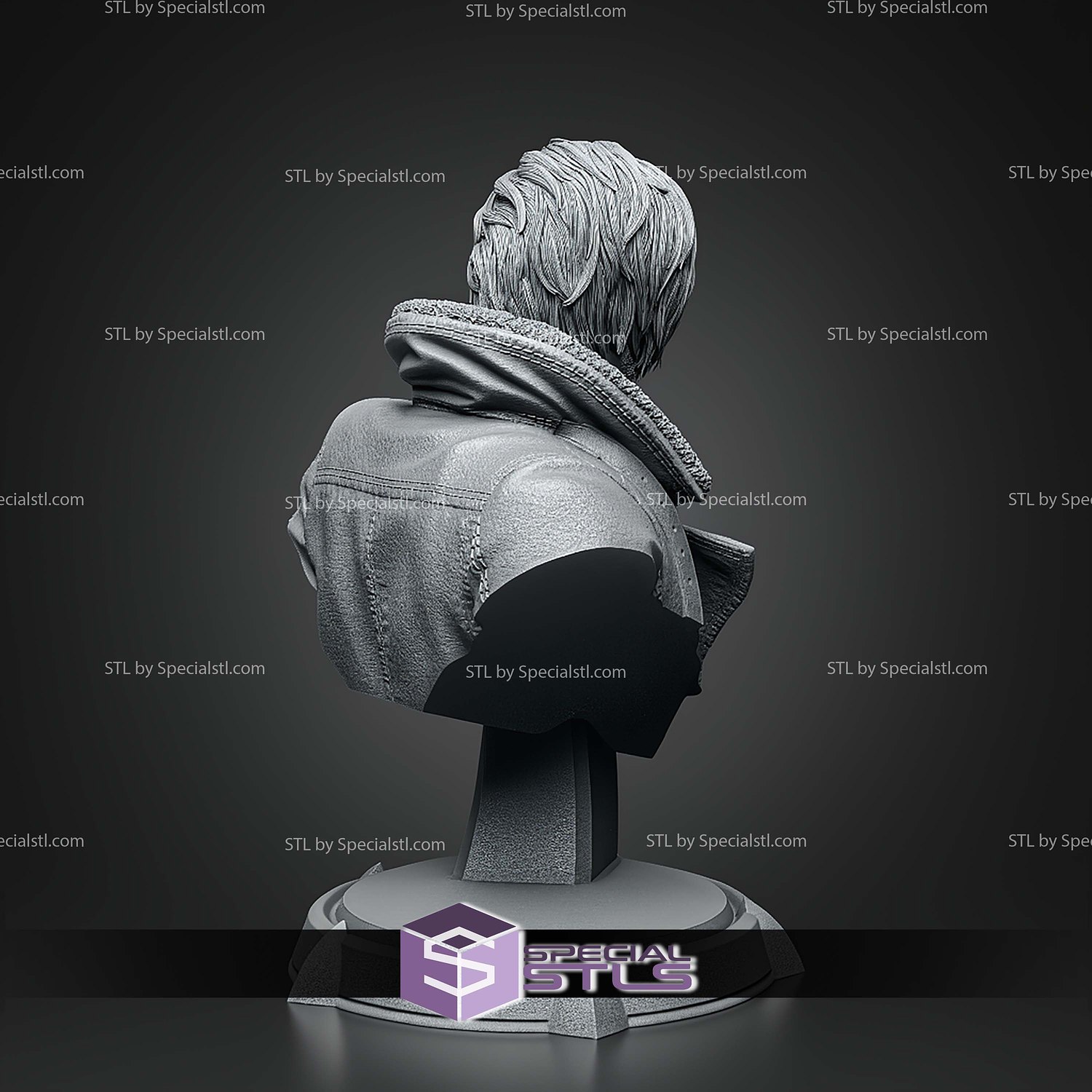 Leon Resident Evil Requiem Bust 135mm STL Files 3D Model — view 8