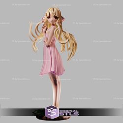 Chii Chobits Pink Dress 3D Printer Files STL Model