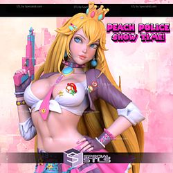 Princess Peach Police 3D Printer Files STL Model