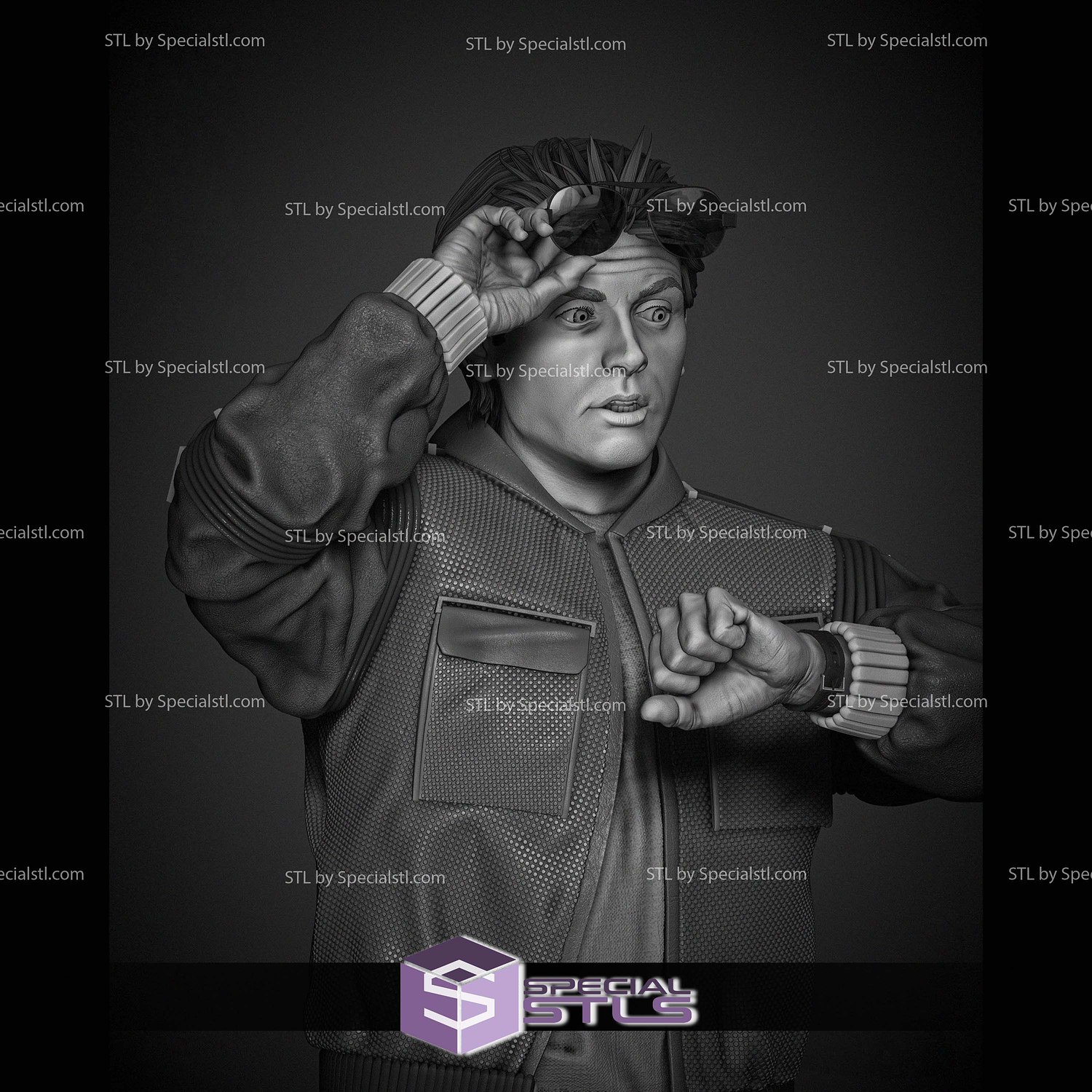 Marty McFly from Diorama Digital STL Files 3D Model — view 5