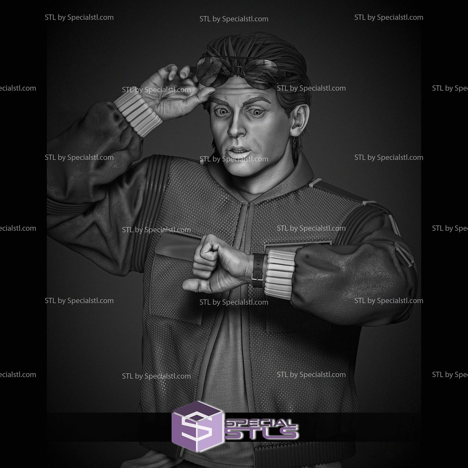 Marty McFly from Diorama Digital STL Files 3D Model — view 6