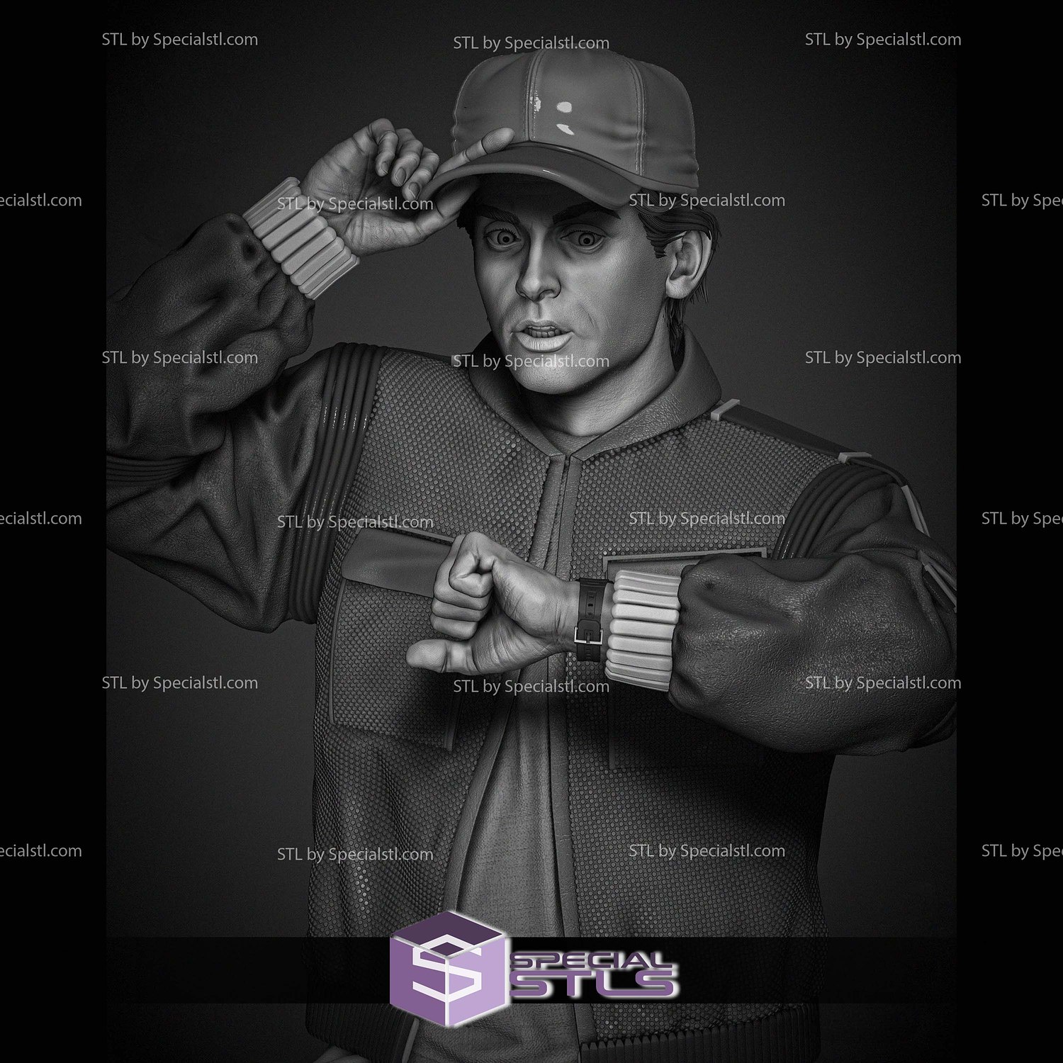 Marty McFly from Diorama Digital STL Files 3D Model — view 7