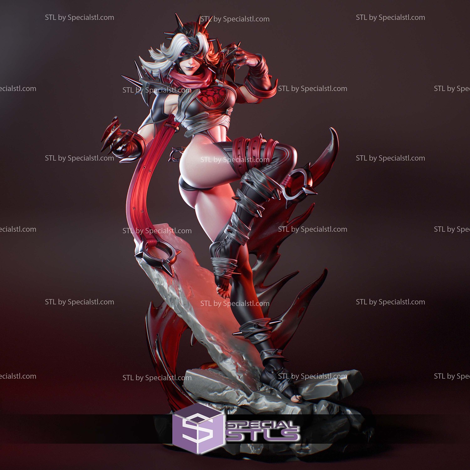 Invisible Woman Malice Marvel Rivals 3D Printer Files STL Model — view 2
