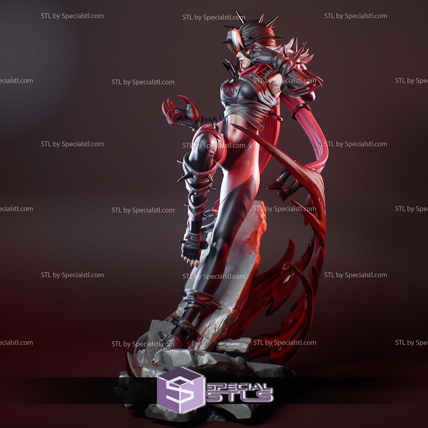 Invisible Woman Malice Marvel Rivals 3D Printer Files STL Model — view 3