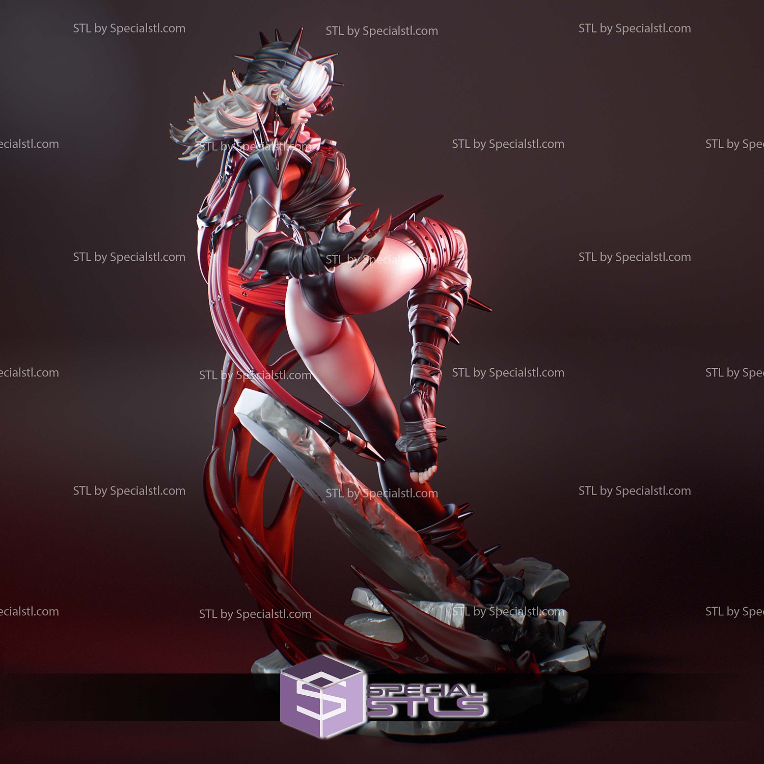 Invisible Woman Malice Marvel Rivals 3D Printer Files STL Model — view 4