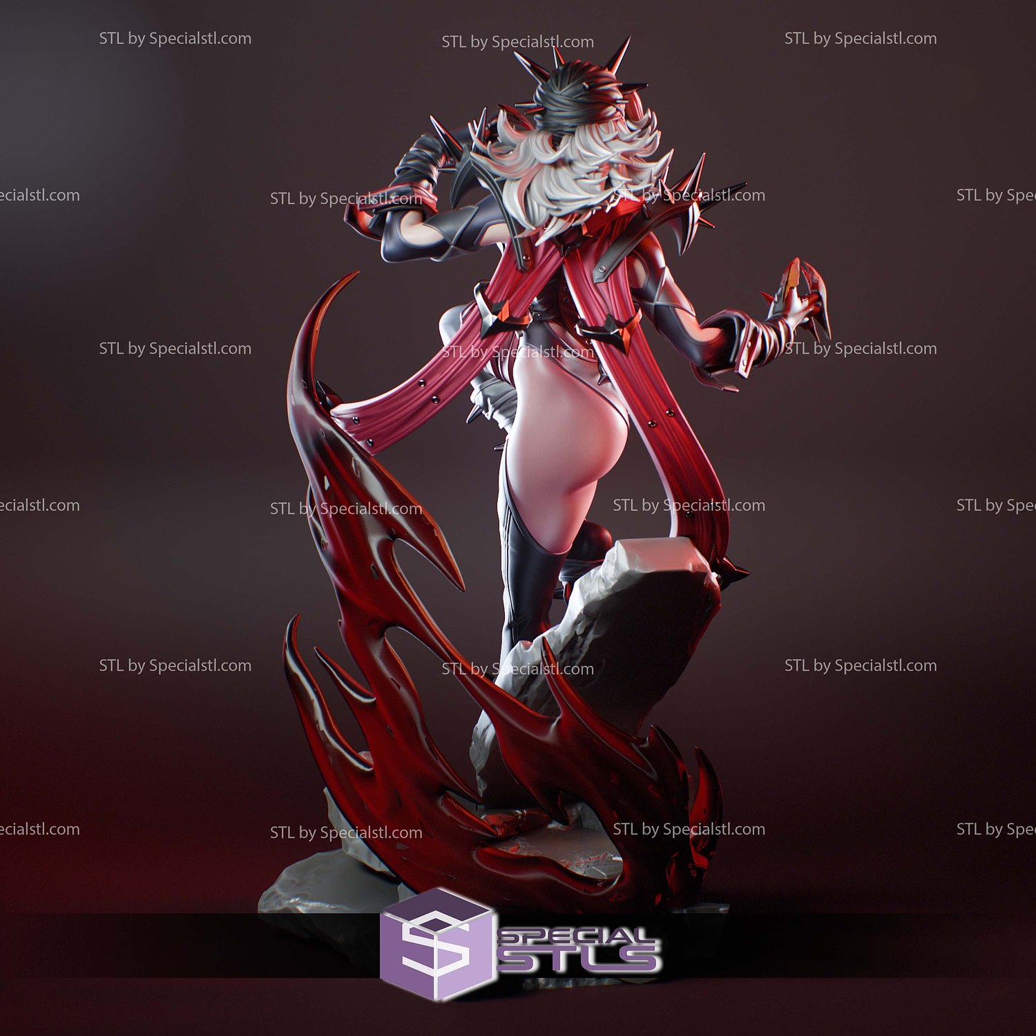 Invisible Woman Malice Marvel Rivals 3D Printer Files STL Model — view 5