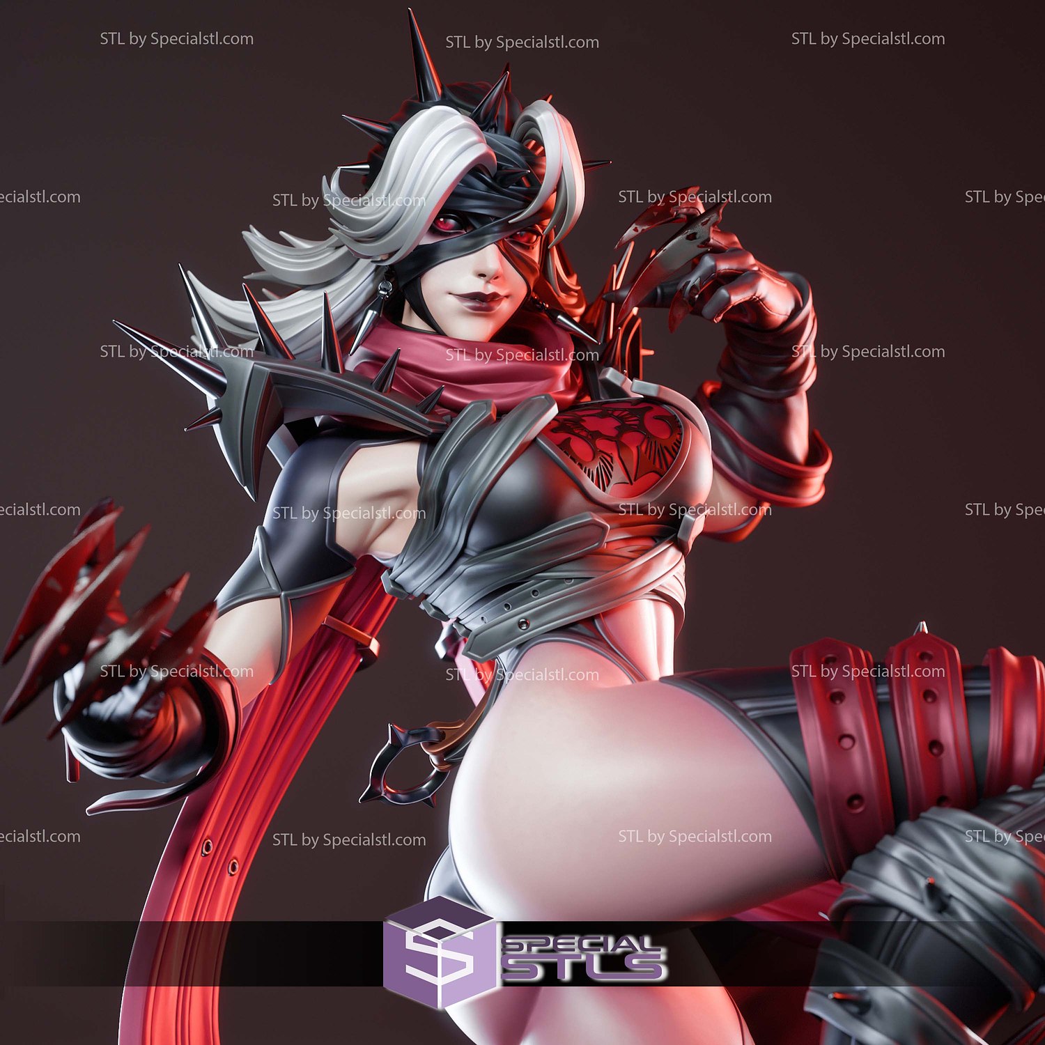 Invisible Woman Malice Marvel Rivals 3D Printer Files STL Model — view 6