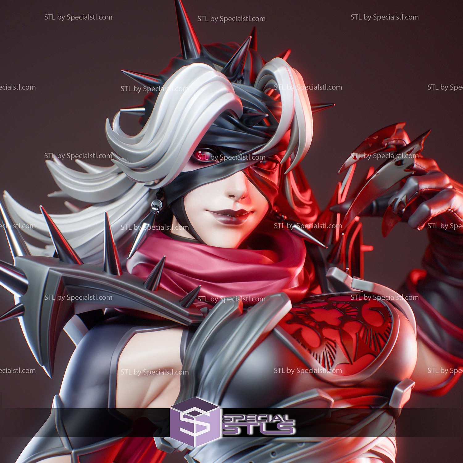 Invisible Woman Malice Marvel Rivals 3D Printer Files STL Model — view 7