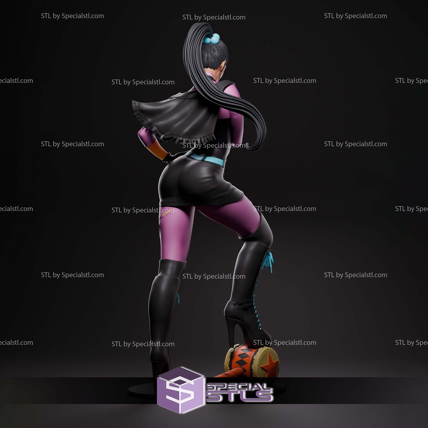 Punchline Stand on Hammer STL Files 3D Model — view 2