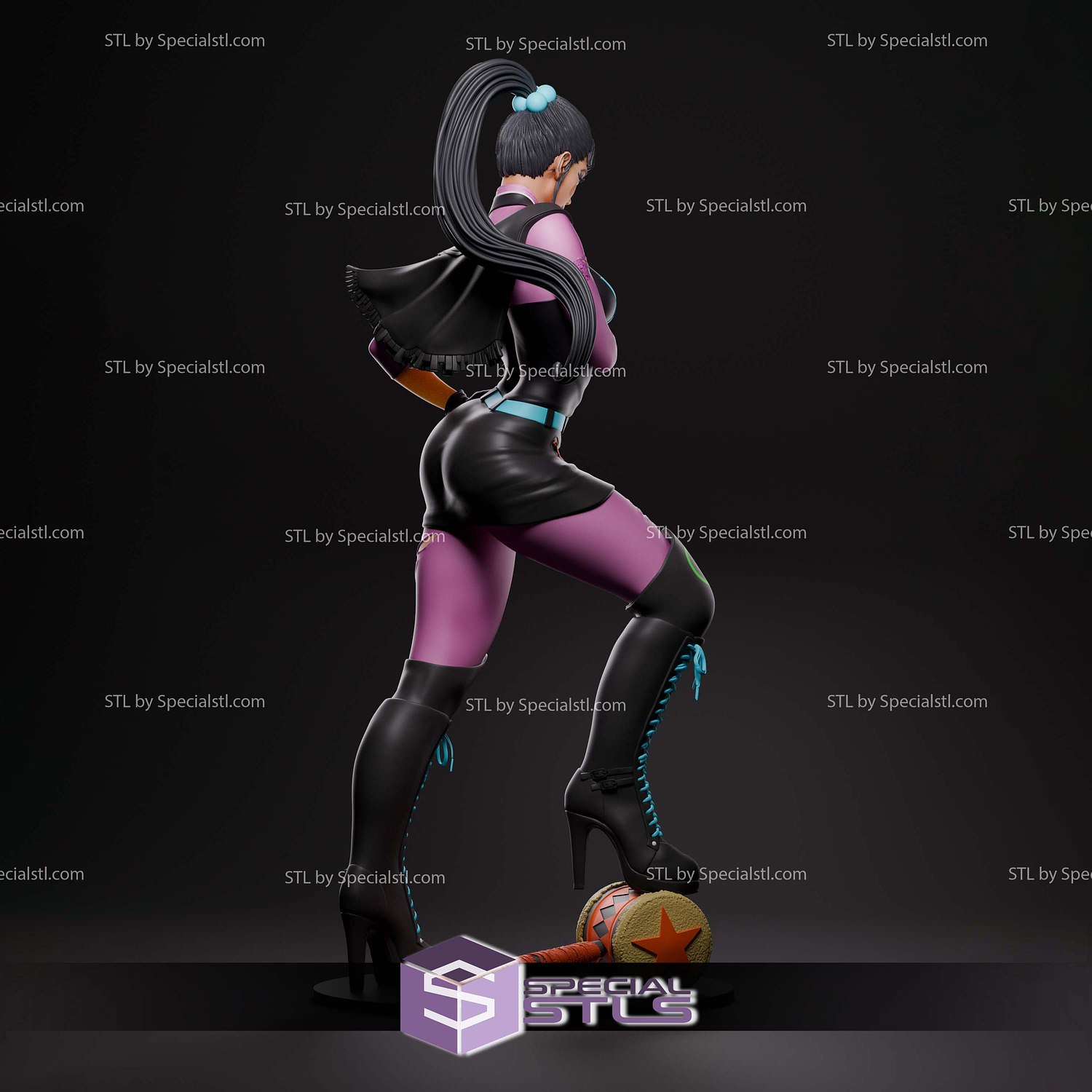 Punchline Stand on Hammer STL Files 3D Model — view 4