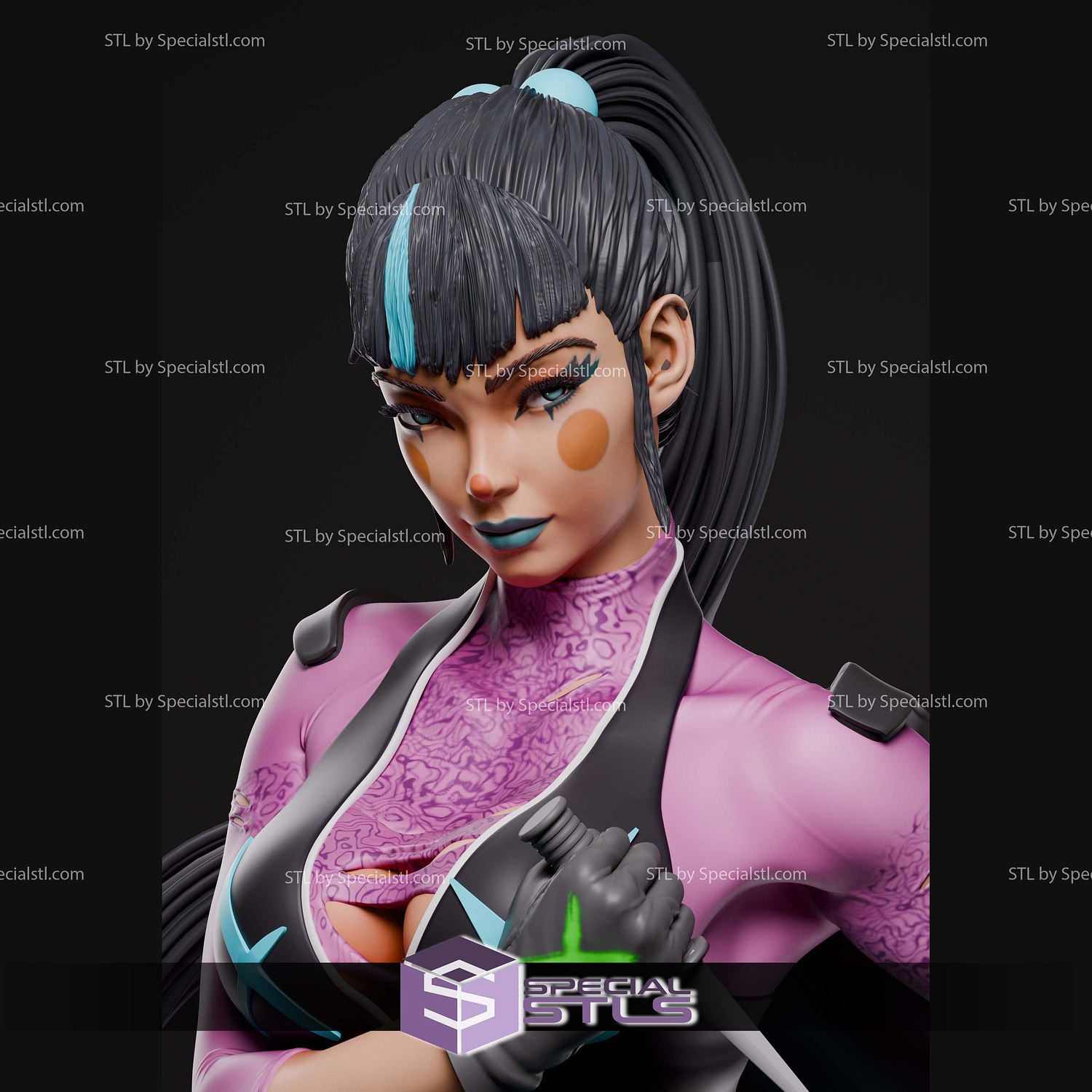 Punchline Stand on Hammer STL Files 3D Model — view 5