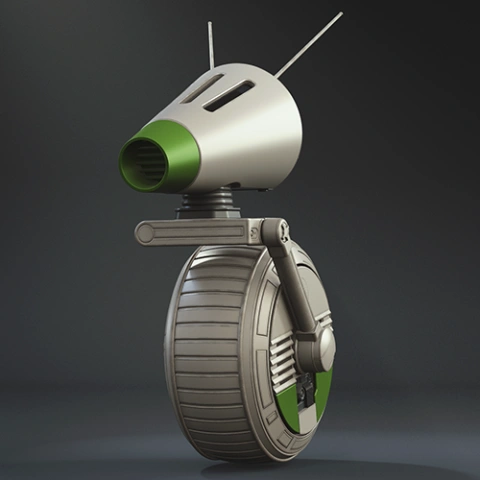 D-O Droid 3D Printing Model | Assembly + Action STL Model