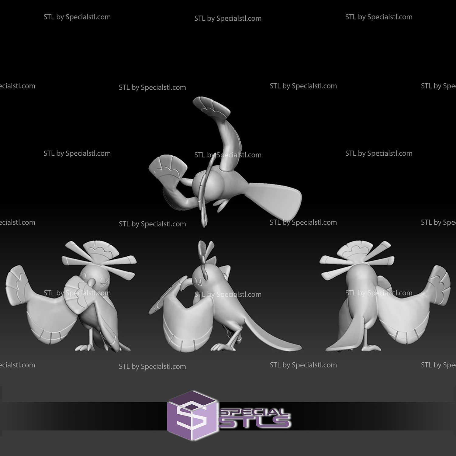 Pokemon STL Collection Oricorio 3D Model — view 2