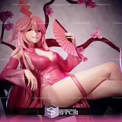 Qipao Yae Miko Genshin Impact 3D Printer Files STL Model