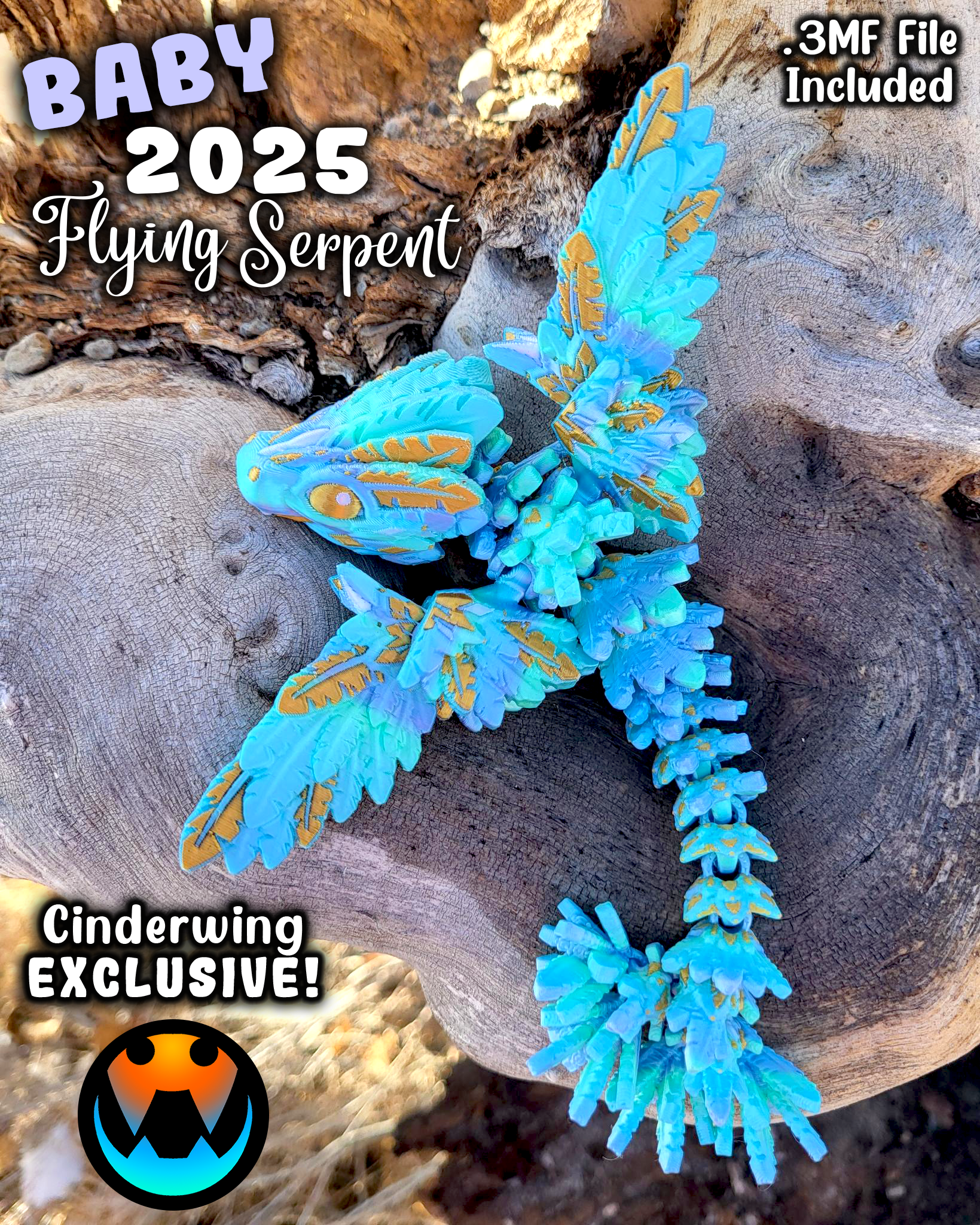 Baby Flying Serpent 2025 3D STL Model