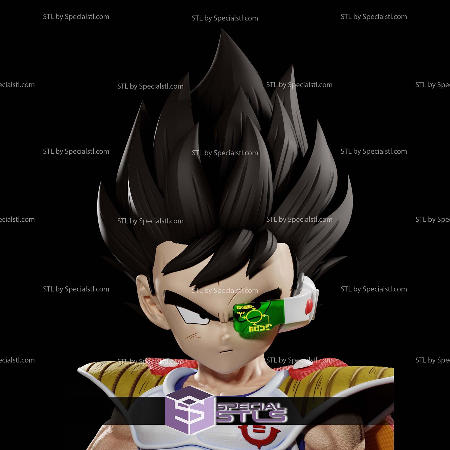 Prince Vegeta Kid 3D Printer Files STL Model — view 2
