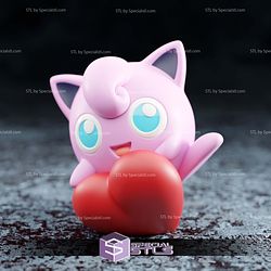 Basic Pokemon Collection - Valentines Jigglypuff 3D STL Model